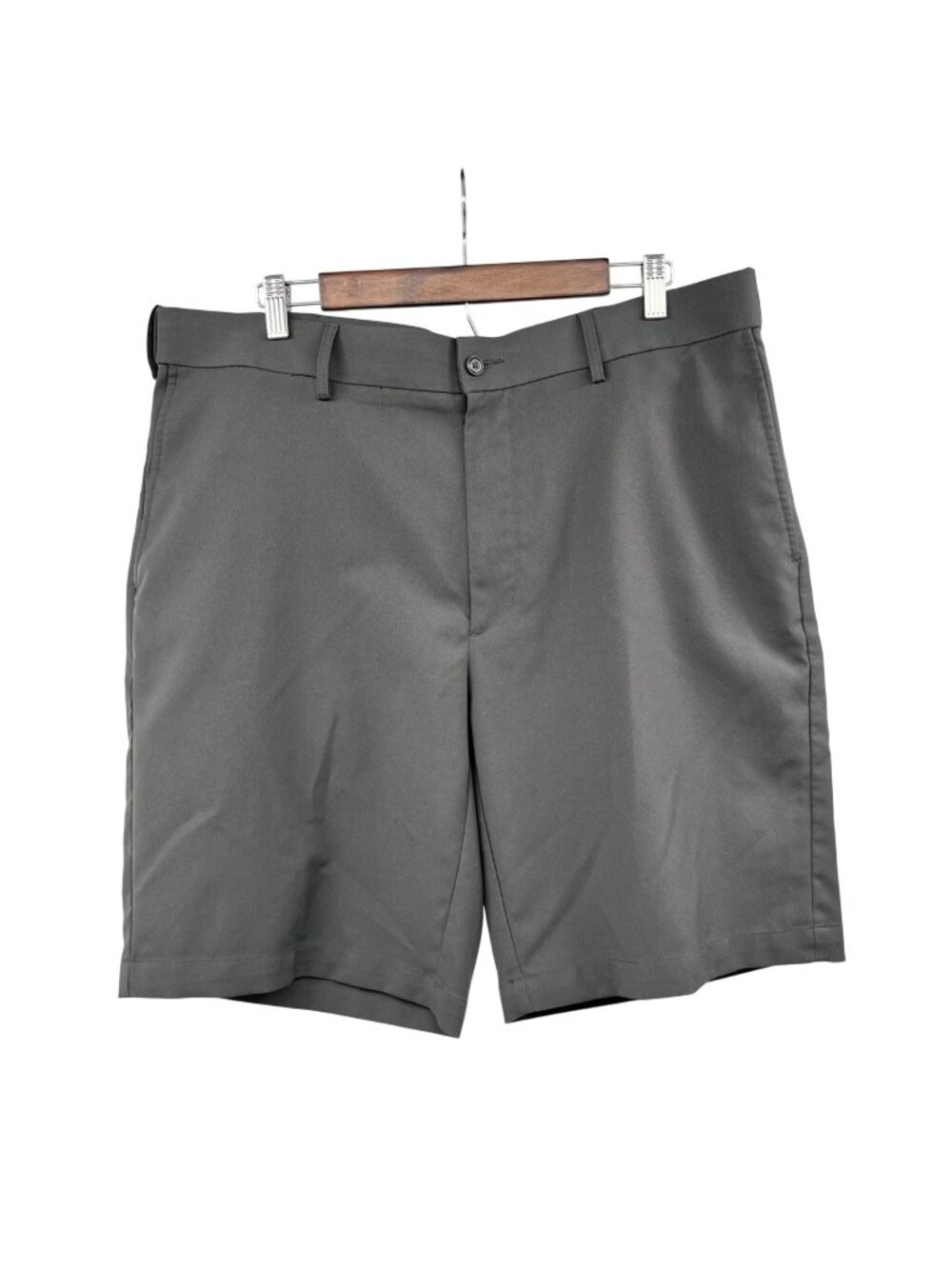 Grand Slam Performance Mens Golf Short Tailored Gray Pockets Size 38